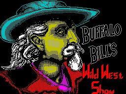 Buffalo Bill's Wild West Show title screen for ZX Spectrum
